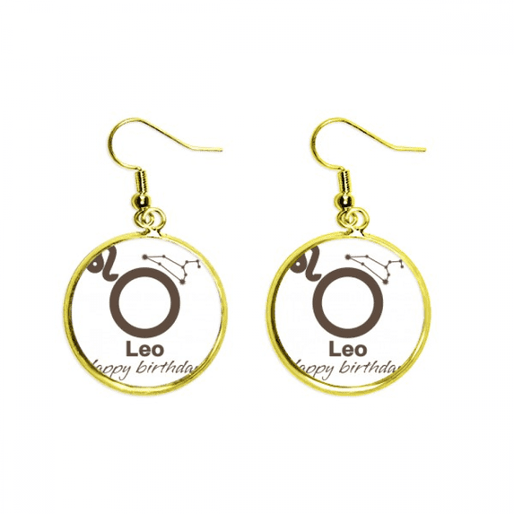 constellation fate birthday celebration leo earring dangle en drop earring jewelry woman