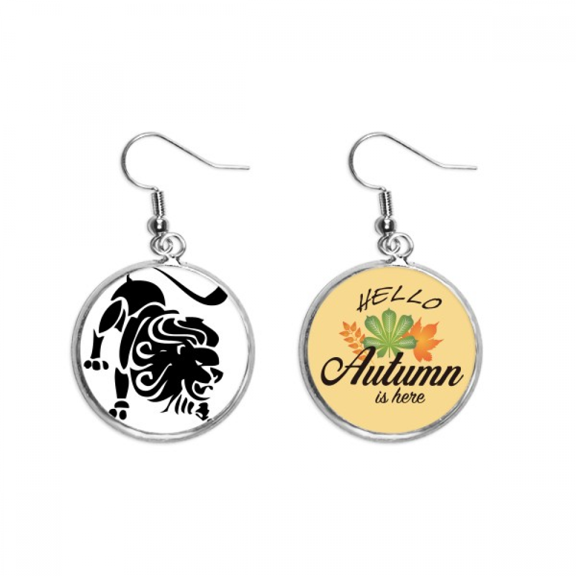 constellation leo zodiac sign earring dangle autumn earring jewelry