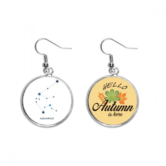 constellation sign zodiac earring dangle autumn earring jewelry