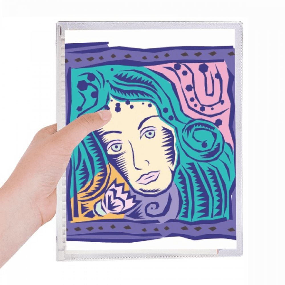 constellation virgo mexicon culture engraving notebook loose diary refillable journal statiry