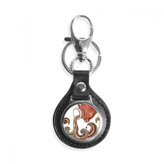 constellation zodiac symbol key link chain keyholder finder hook metal