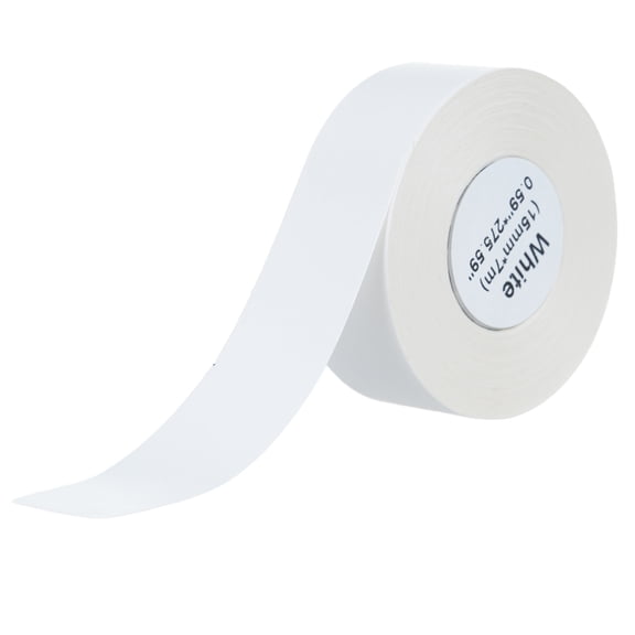 continuous label tape Continuous Thermal Label Paper Continuous Label Tape Self-adhesive Paper Roll Sticker Barcode Price Size Name Blank Labels Waterproof Tear Resistant Compatible with MARKLIFE