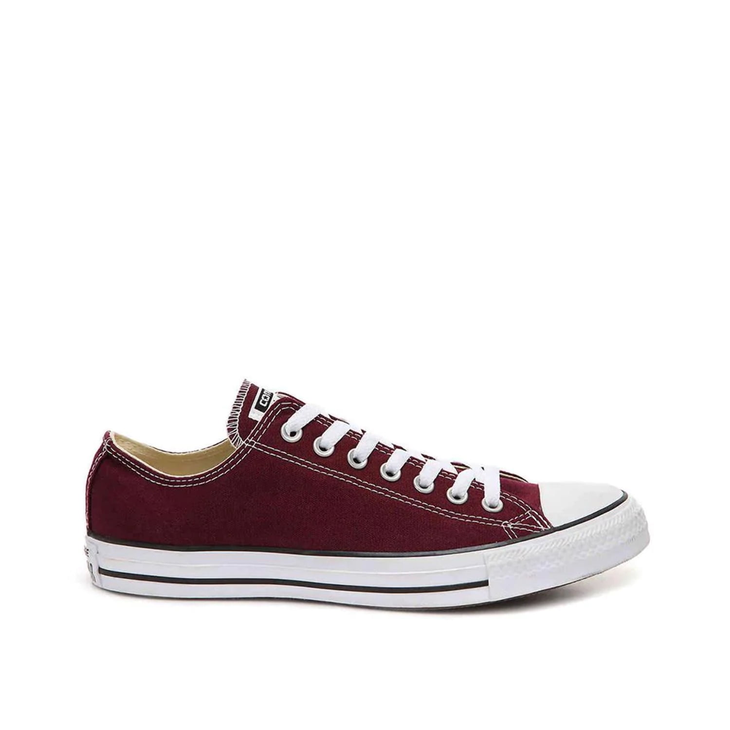 Free Shipping Converse Unisex Chuck Taylor All Star Low Top Burgundy Shoe Lightweight Comfort Men s 3.5 Women s 5.5 Walmart Walmart