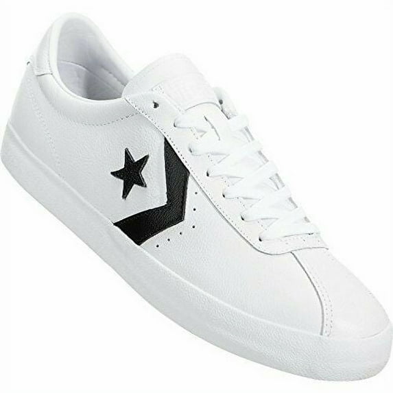 converse mens breakpoint ox leather trainers, white, size 13.0 azja