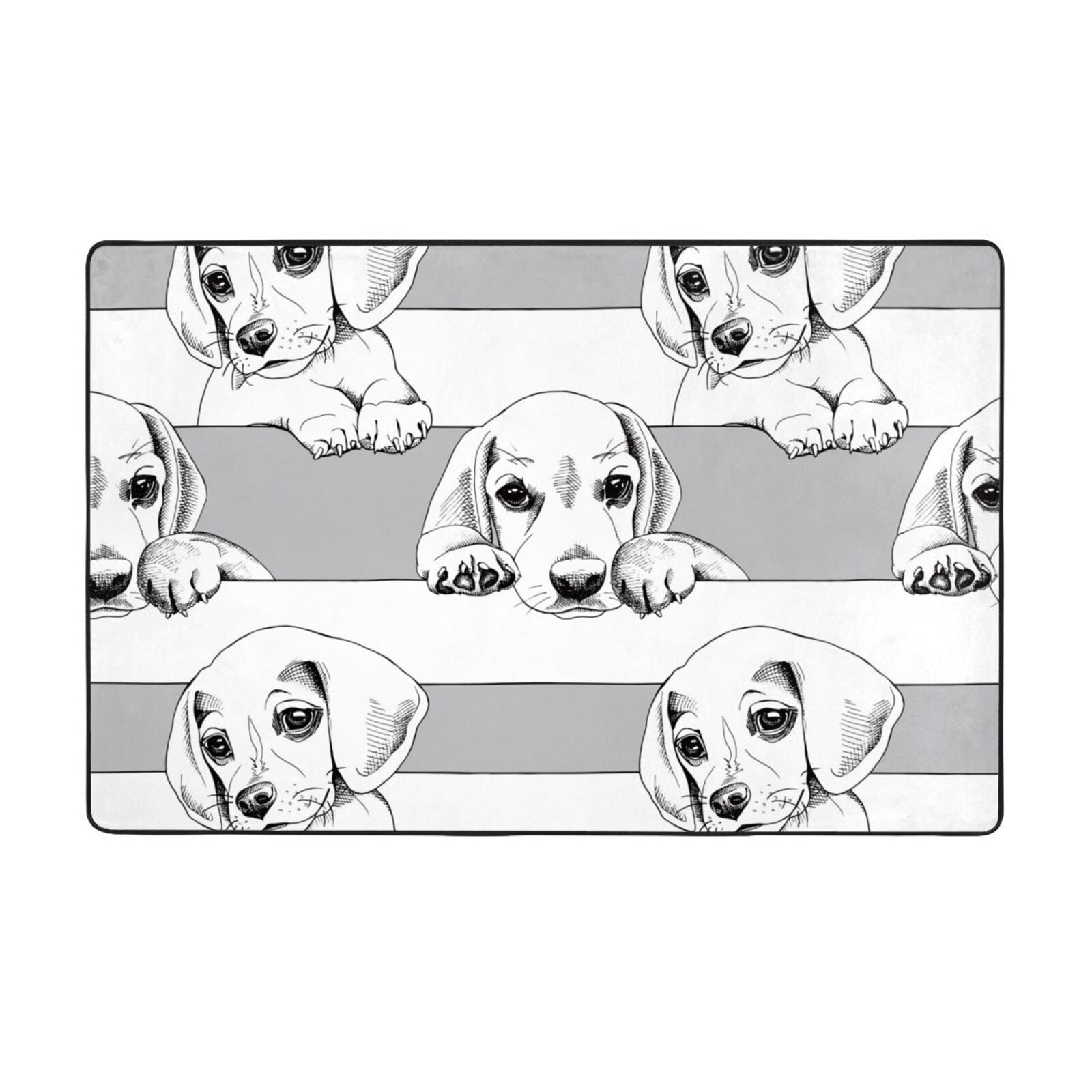 cool Beagle Dog Indoor Door Mat, Bedroom Rug & Carpets Entryway Rug ...