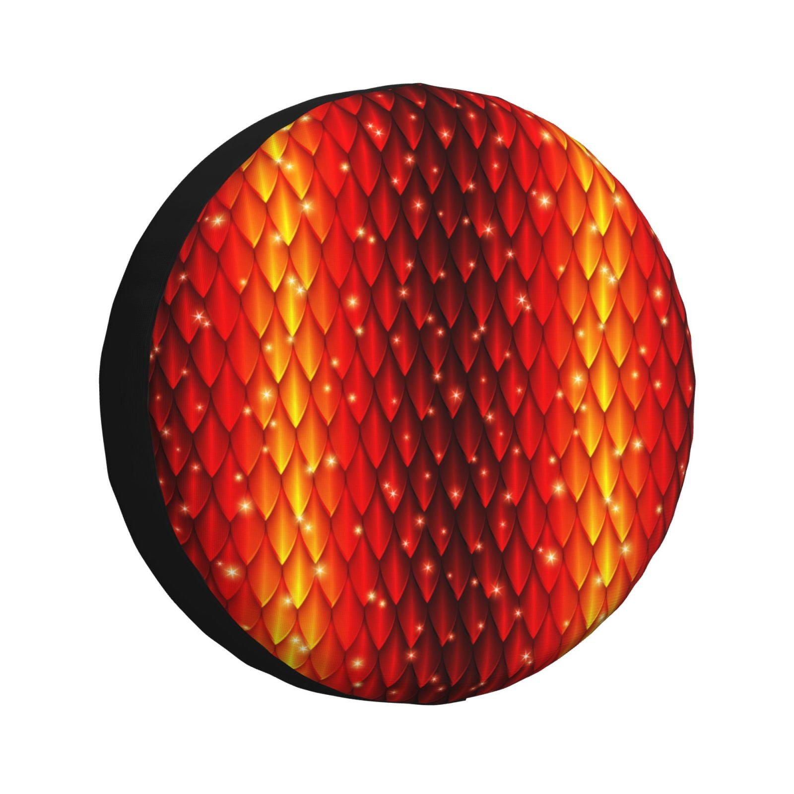 cool Red Dragon Skin scale Spare Tire Cover for Trailer Camper RV Truck SUV 15 inch, Waterproof