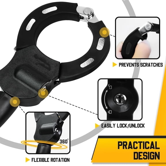 cooter Lock, 5/16" Heavy Duty Chain Lock 29.5" Anti Theft Steel Security Lock with Drawstring Bag, for Electric Scooter, Bike, Motorcycle, Fence, Gate