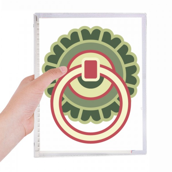 copper china pattern notebook loose diary refillable journal statiry