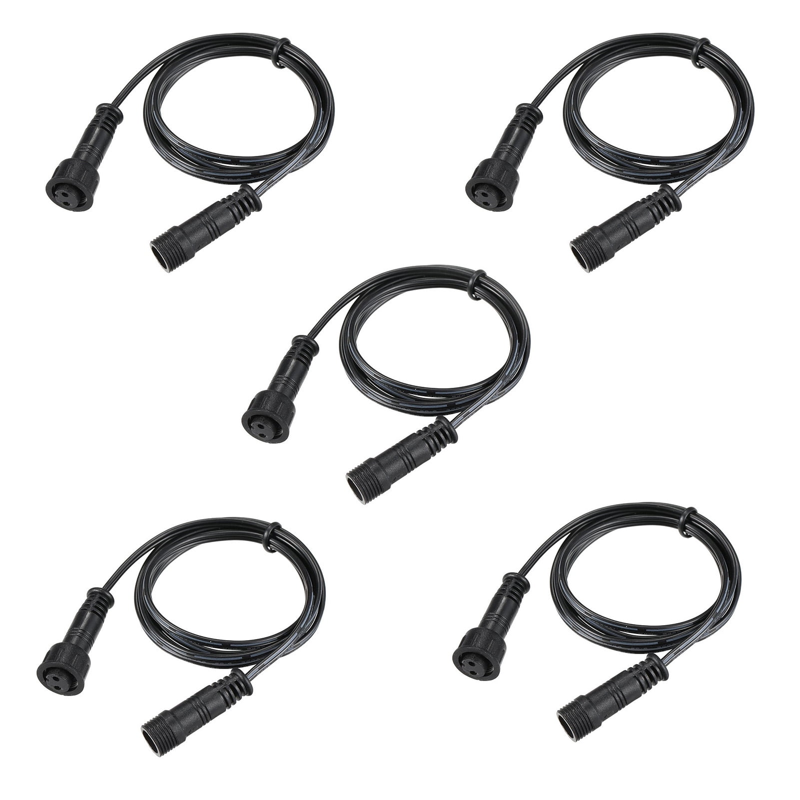 cord,Female Solar Shed Male And Female Spike Solar Shed Pendant And Female Solar Wire Deck 1m/39.4in Cable Wire Deck 1m/39.4in 2 Pin Deck 1m/39.4in 2 5pcs Cable Wire Dsfen Qinquan Black