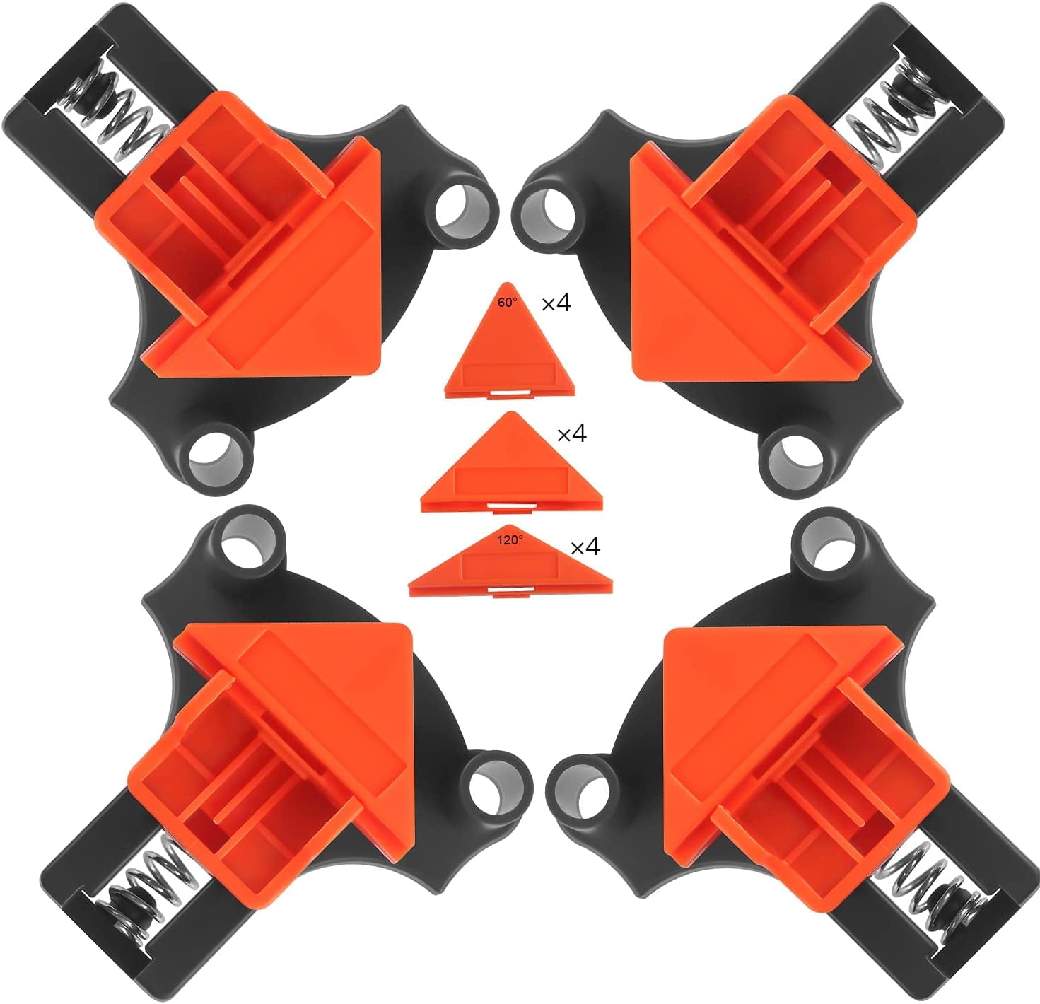 MSDADA Multi-Angle Wood Clamps for Woodworking, 60/90/120 Degree Angle ...