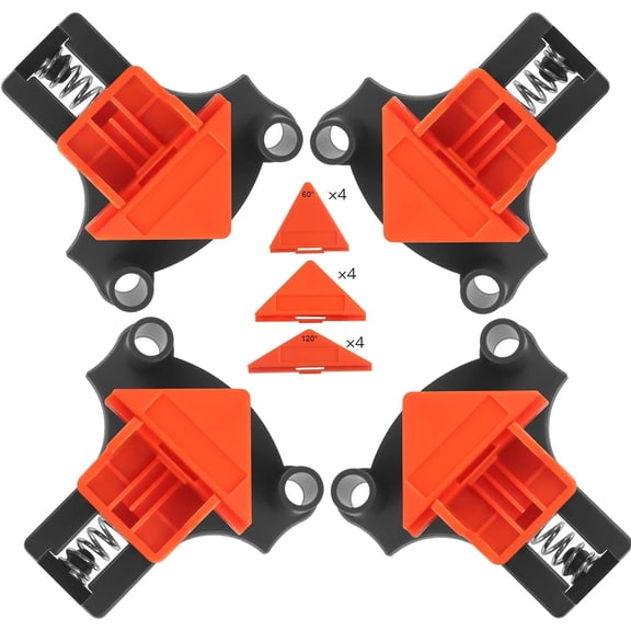 MSDADA Multi-Angle Wood Clamps for Woodworking, 60/90/120 Degree Angle Clamp