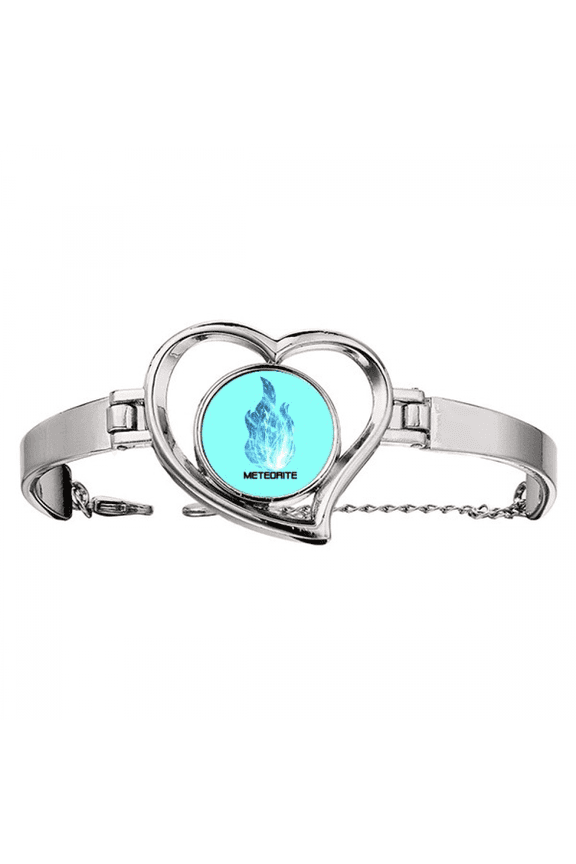 cosc spblue flame meteor bracelet heart jewelry wire bangle