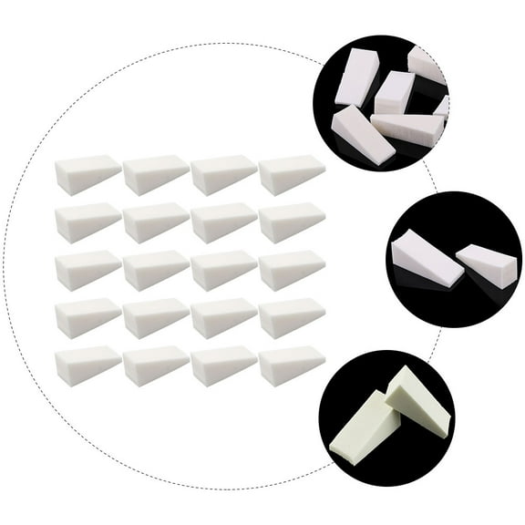 cosmetic wedges 48Pcs Cosmetic Wedges Makeup Sponge Gradient Nail Art Manicure Sponge for Women