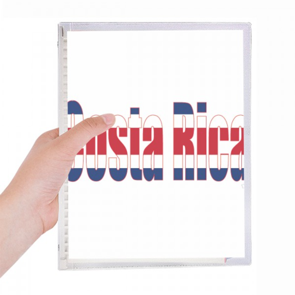 costa country flag name notebook loose diary refillable journal statiry