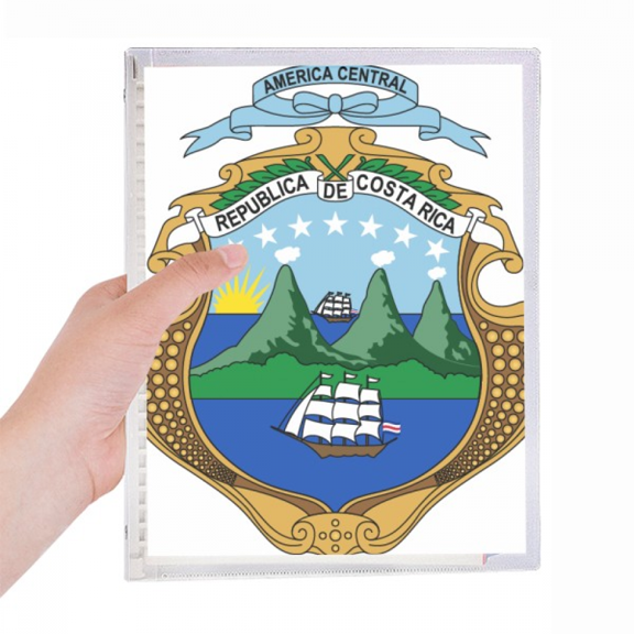 costa national emblem country notebook loose diary refillable journal statiry