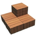 thumbnail image 1 of costway 36 PCS Interlocking Deck Tiles Anti-slip Floor Tiles for Poolside All Weather Brown, 1 of 9