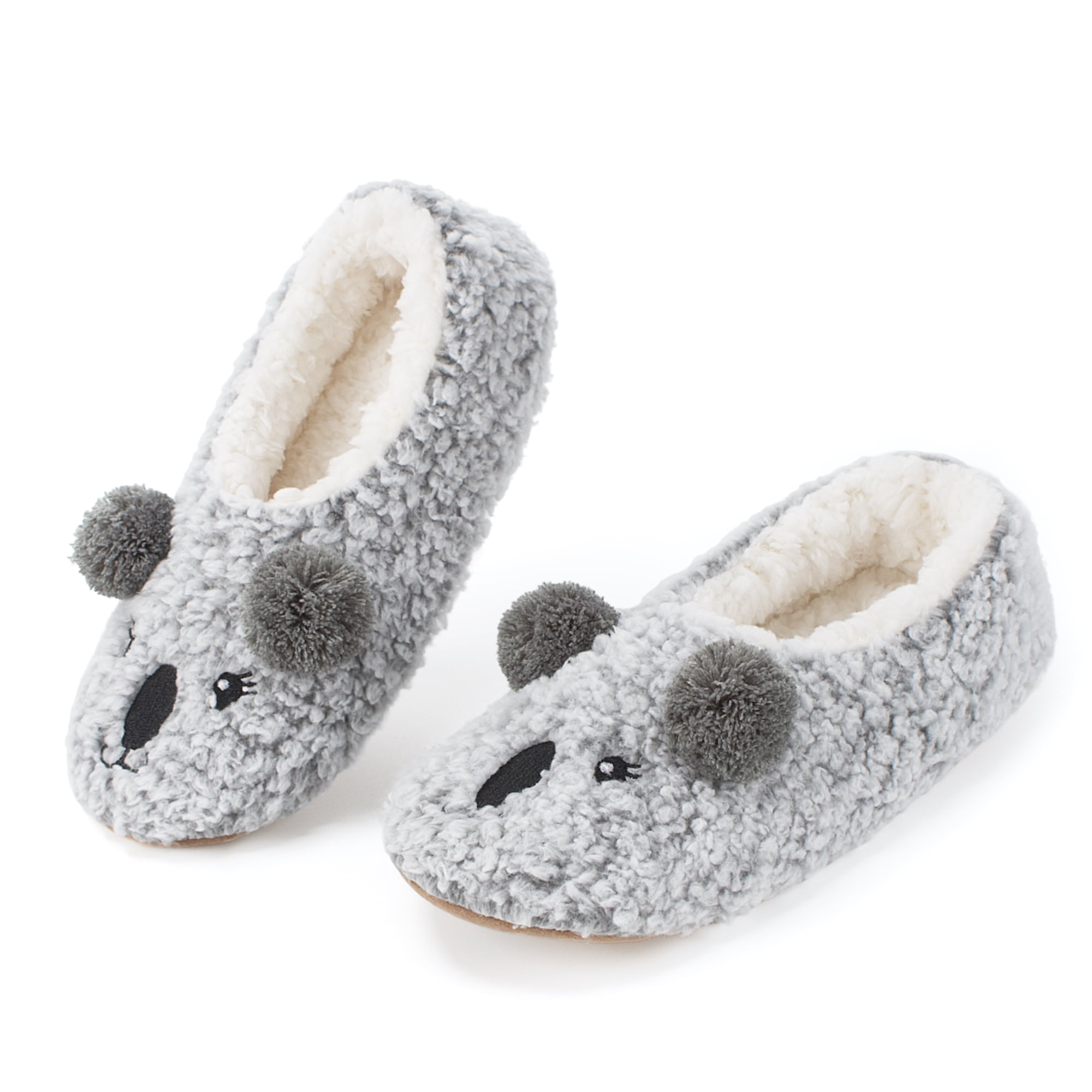 cosyone1997 Cute Fuzzy Animal Slippers for Women Boys Girls Teens, Warm Fluffy Bedroom Shoes ...