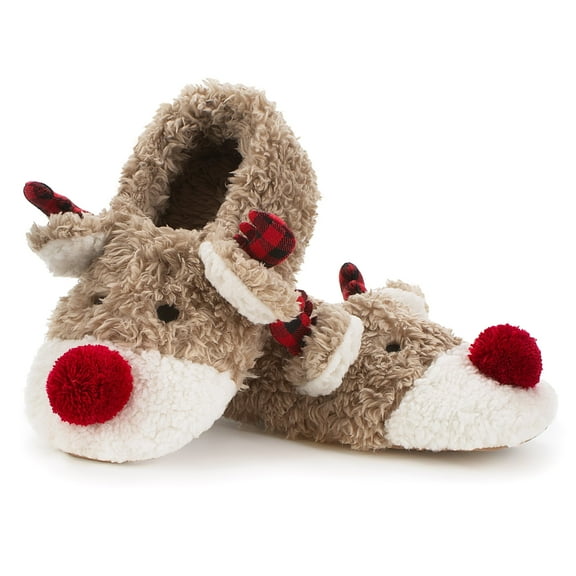 cosyone1997 Cute Fuzzy Animal Slippers for Women Girls Teens Kids, Warm Fluffy Bedroom Socks Indoor, Cozy House Shoes Non-slip Grip Soles, Winter Funny Gifts Unique