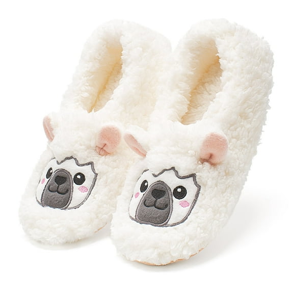 cosyone1997 Cute Fuzzy Animal Slippers for Women Girls Teens Kids, Warm Fluffy Bedroom Socks Indoor, Cozy House Shoes Non-slip Grip Soles, Winter Funny Gifts Unique