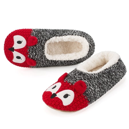cosyone1997 Cute Fuzzy Animal Slippers for Women Girls Teens Kids, Warm Fluffy Bedroom Socks Indoor, Cozy House Shoes Non-slip Grip Soles, Winter Funny Gifts Unique