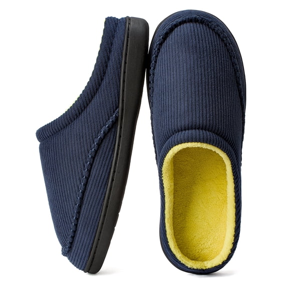 cosyone1997 Men’s Memory Foam Slippers Indoor Outdoor Open Back House Shoes