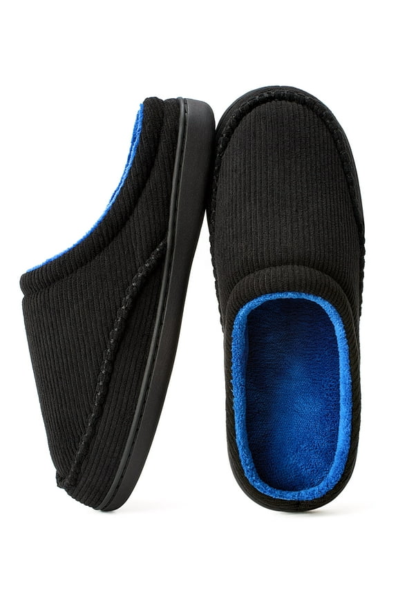 Men’s Memory Foam Slippers Indoor Outdoor Open Back House Shoes