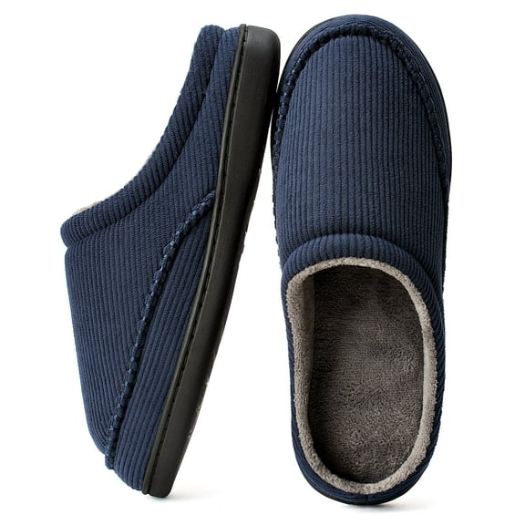 cosyone1997 Men’s Memory Foam Slippers Indoor Outdoor Open Back House Shoes