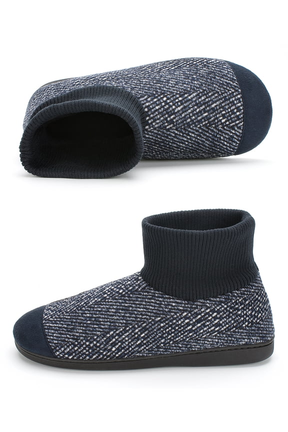 Unisex Slippers for Women & Men, Cozy Fleece & Memory Foam House Shoes, Winter Non-slip Slipper Socks, Warm Boot Slippers Indoor Outdoor
