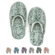 cosyone1997 Women's Fuzzy House Slippers Memory Foam Indoor/Outdoor Soles