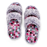 cosyone1997 Women's Fuzzy Open Toe Memory Foam Slippers Indoor Outdoor House Shoes