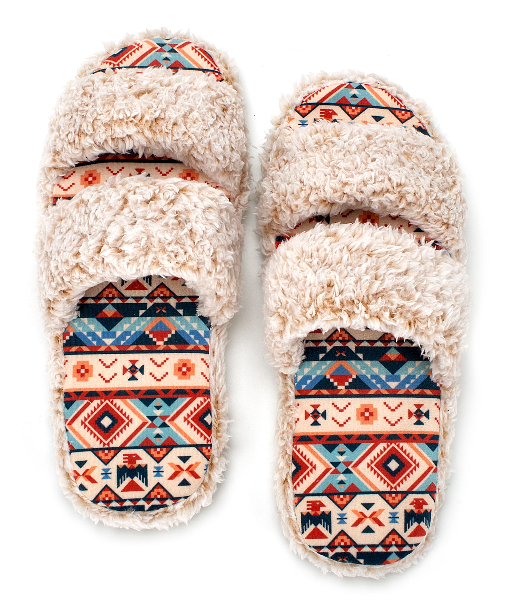 cosyone1997 Women's Fuzzy Open Toe Memory Foam Slippers Indoor Outdoor ...