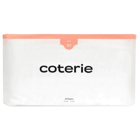 coterie diapers size 01 (8-12 pounds) - 33 count