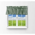thumbnail image 1 of cotton gingham checkered window valance 58 wide hunter green, 1 of 1