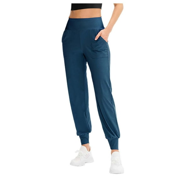 cotton leggings for women,Women's Fall Loose Fit Yoga Pants With Pockets Elastic Waist Ankle For Running Training Workout Casual Athletic Leggings