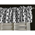 thumbnail image 1 of cotton polka dots window valance 58 wide black on white, 1 of 3