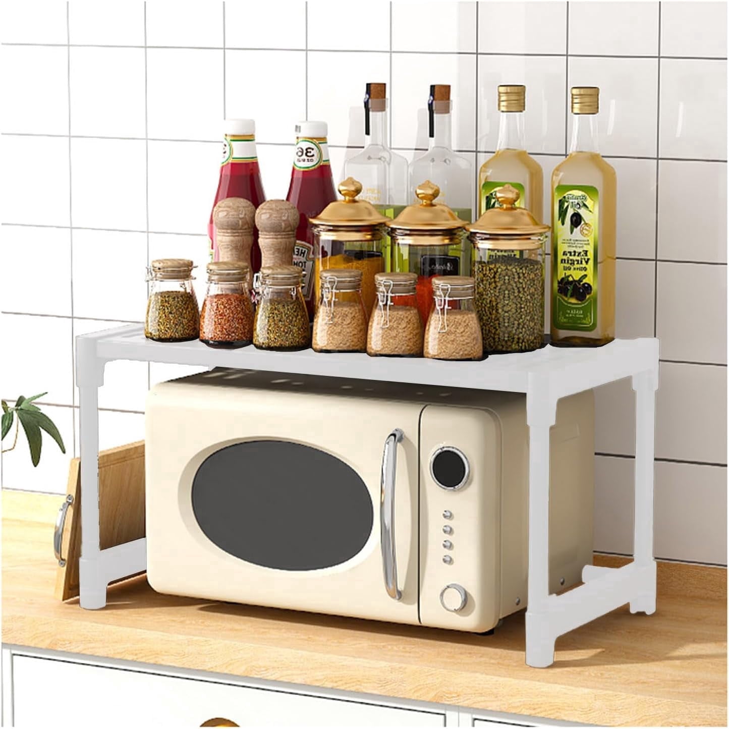 Microwave Countertop Rack counter shelf,microwave rack, microwave stand,Microwave Oven Rack ...