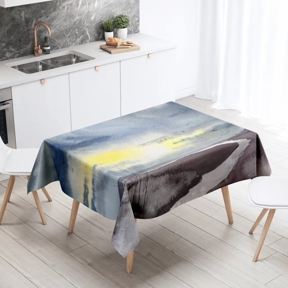 countertop fireplace kitchen rectangular table dining waterproof anti-fouling decoration home table
