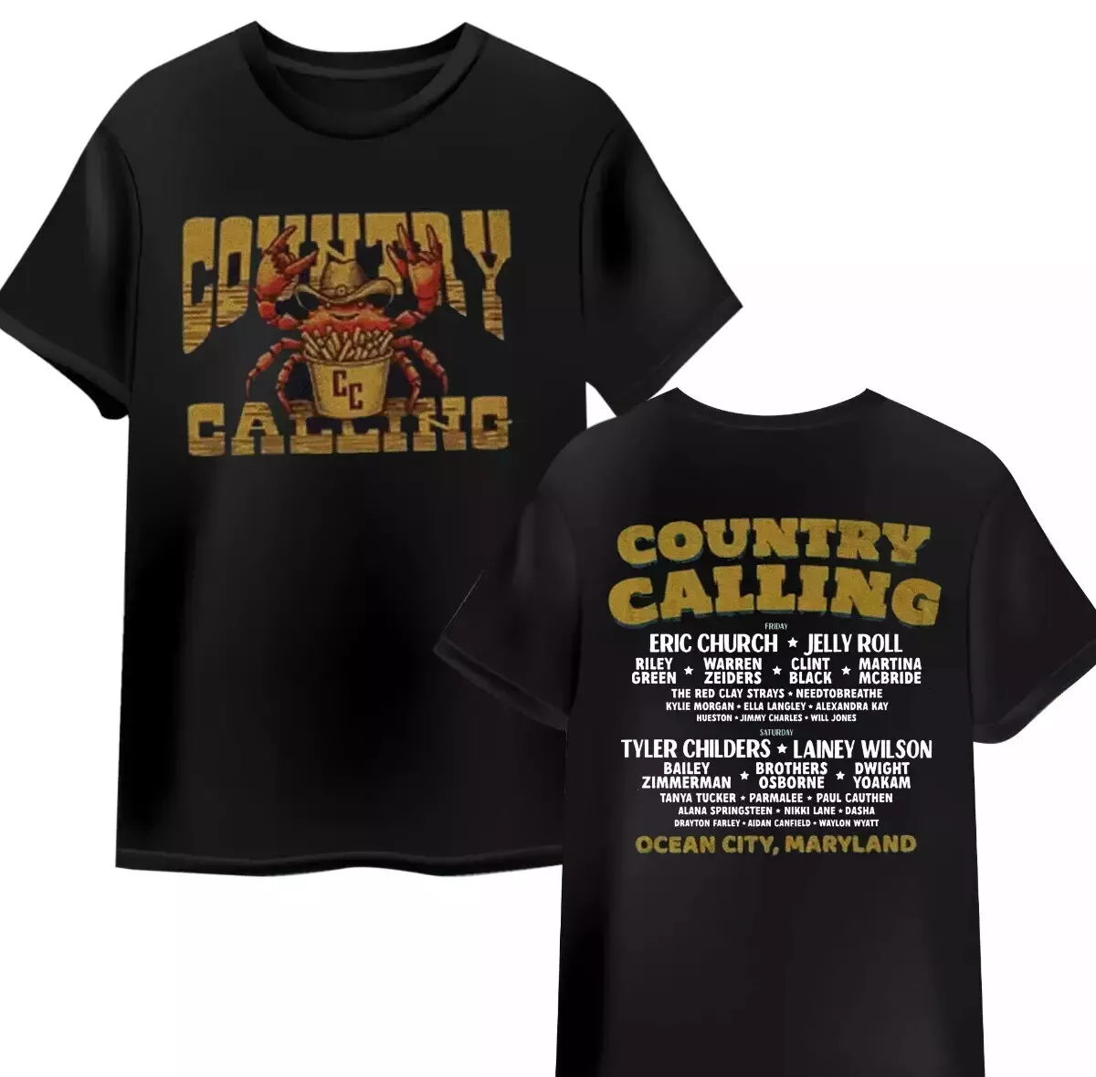 country calling Ocean City, MD on October 45, 2024. Unisex Tee Shirt