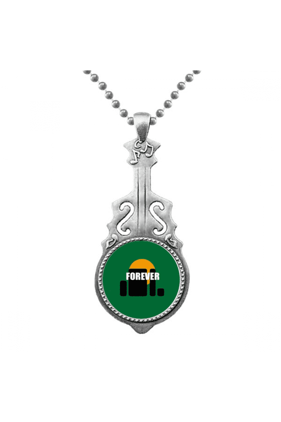 couple love eternal art deco fashion pendant jewelry music guitar torque hangtag