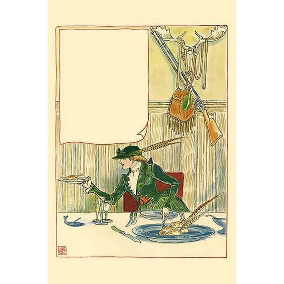 which courtesy the latter returned with the delicate thigh of a hen pheasant�so there was no love lost for that matter. Poster Print by Walter Crane (18 x 24)