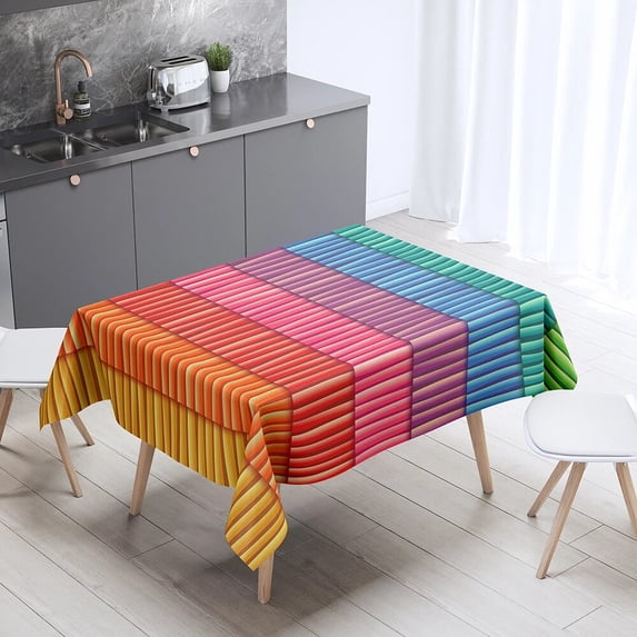 cover dust anti-fouling rectangular decoration room living home tablecloth pattern art Colorful