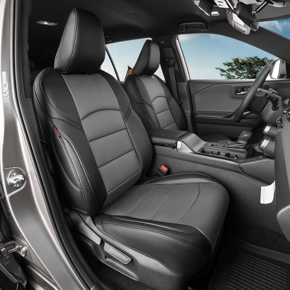 coverdream Rav4 Seat Covers Custom Fit for 2026 Toyota Rav4 Hybrid (SE,XSE) & PHEV GR Sport SUV,Waterproof Faux Leather(Full Set,Gray)