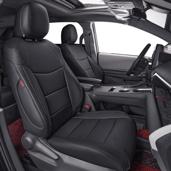 coverdream Sienna Seat Covers Custom Fitr 2021-2026 Toyota Sienna LE/XLE (8-Passenger),2nd Row Bench w/Removable Middle Seat Waterproof Leatherette(Full Set,Black)