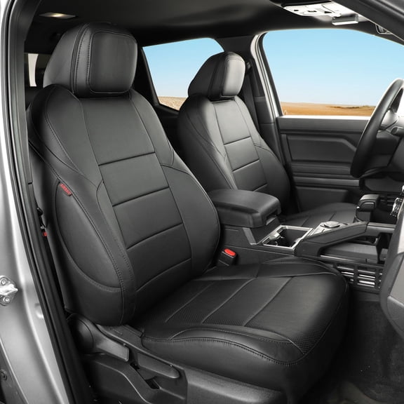 coverdream Tacoma Seat Covers Full Set for 2024-2026Toyota Tacoma Double/Crew Cab SR,SR5,TRD Pro/Sport - Waterproof Leather Auto Seat Covers