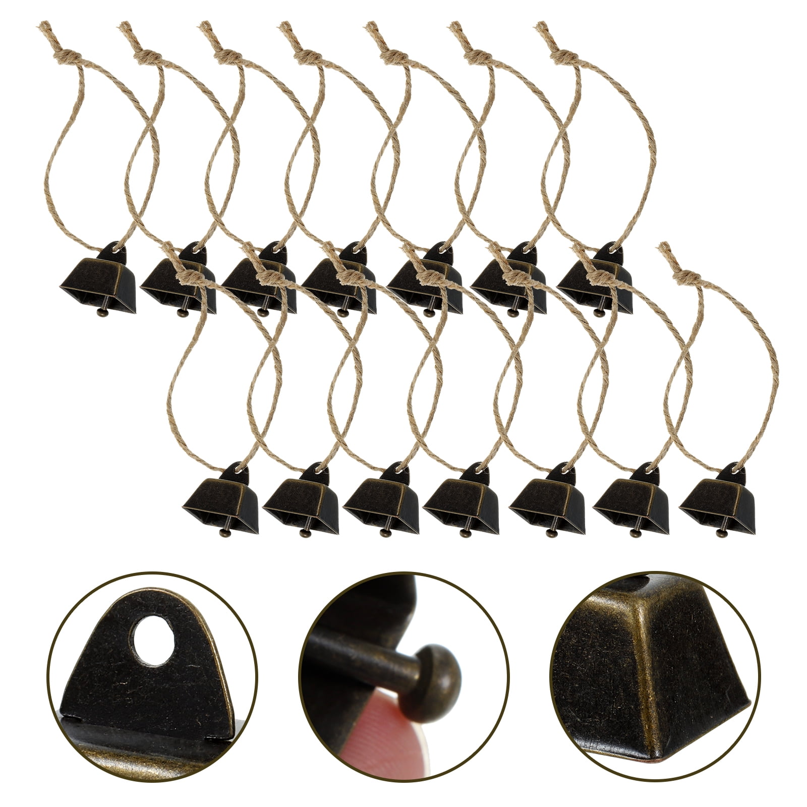 cow bell 18pcs Metal Cow Bells Farm Cattle Cowbells Animal Antilost