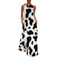thumbnail image 1 of cow print Long Dress wedding dresses for parties short dresses daring Dress, 1 of 6