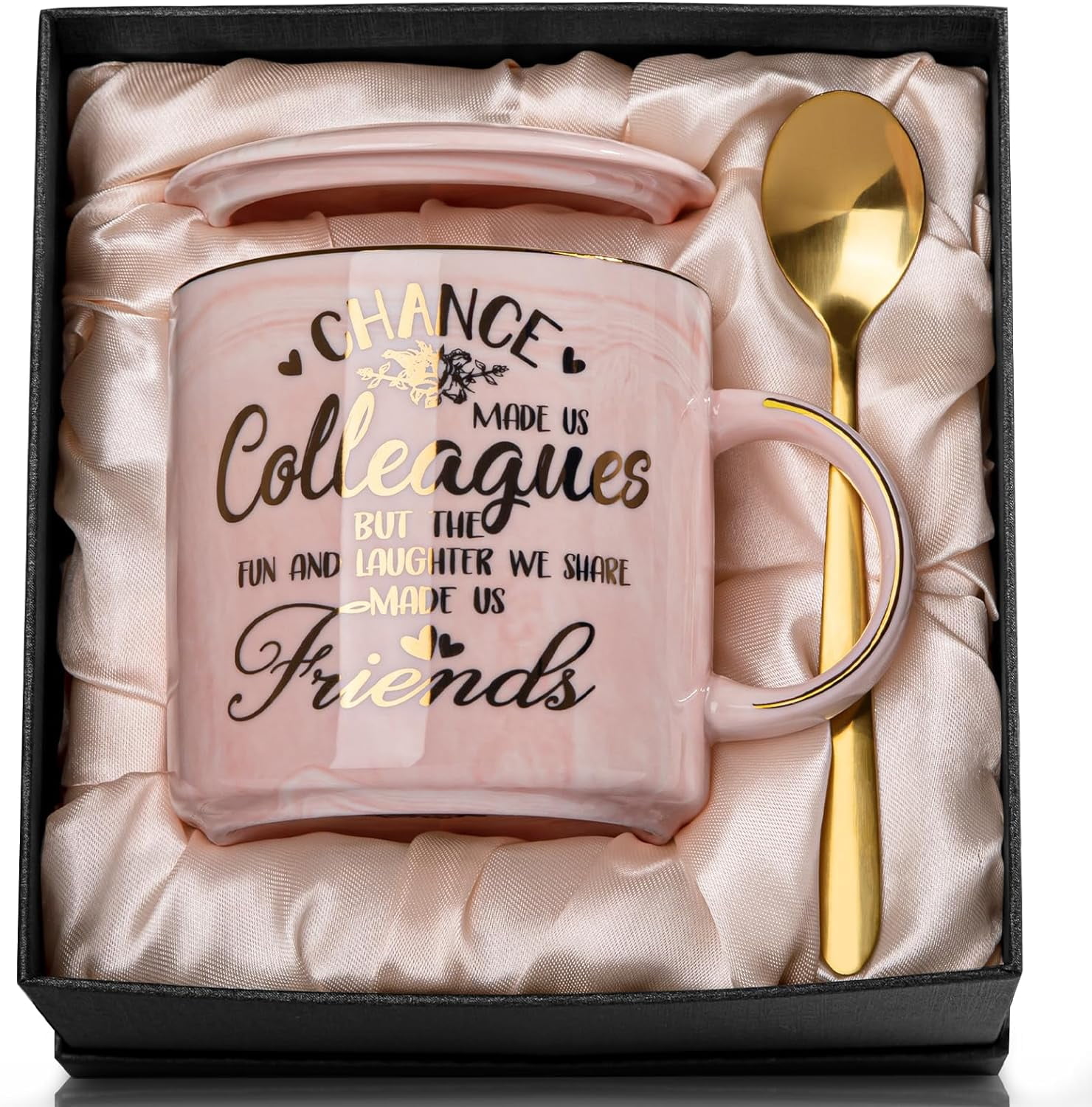 coworker leaving gifts for women, chance made us colleagues coffee cup ...