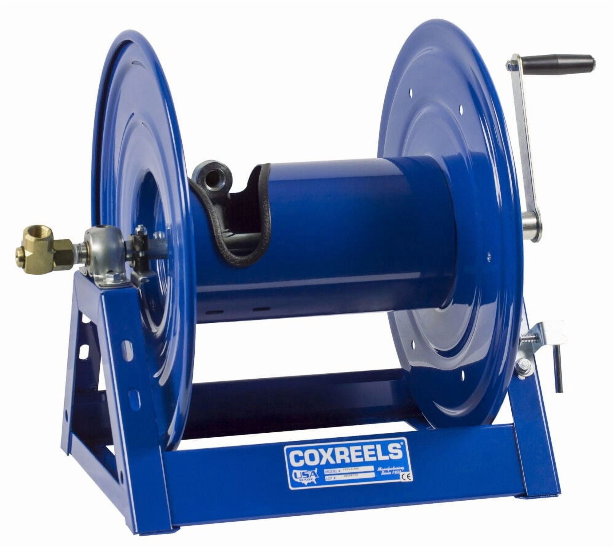 coxreels pressure washer hose reel -3000 psi, 300ft. x 1/2in. capacity, model# 1125-4-200-bvxx