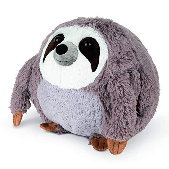 cozy noxxiez plush hand warmer toys - safari animals - childrens cute pillows, fluffy soft plushies, reusable animal cushion presents for girls, boys, babies (sloth)