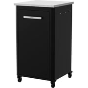 cozze Outdoor Kitchen Table for Pizza Oven & Grill - Tall 110 cm 43" Height - Stainless Steel Worktop, 4 Wheels with Brakes, Modular Design, Storage Space & Hooks, Weatherproof & Robust Cabinet Cart